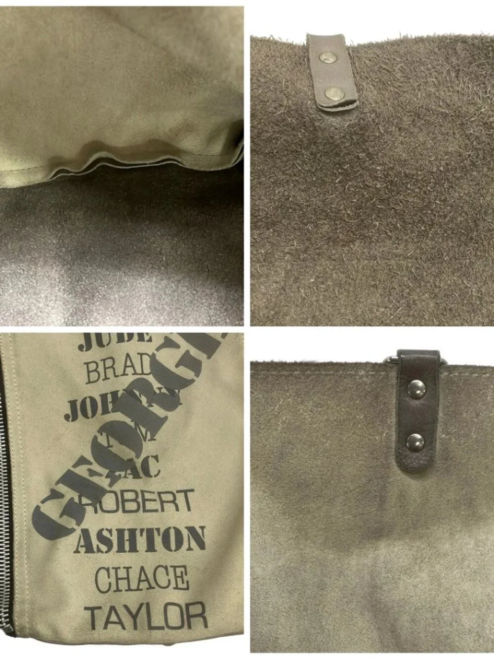 barbara rihl Beige Gray Black Multi Leather Hardware Tote Bag